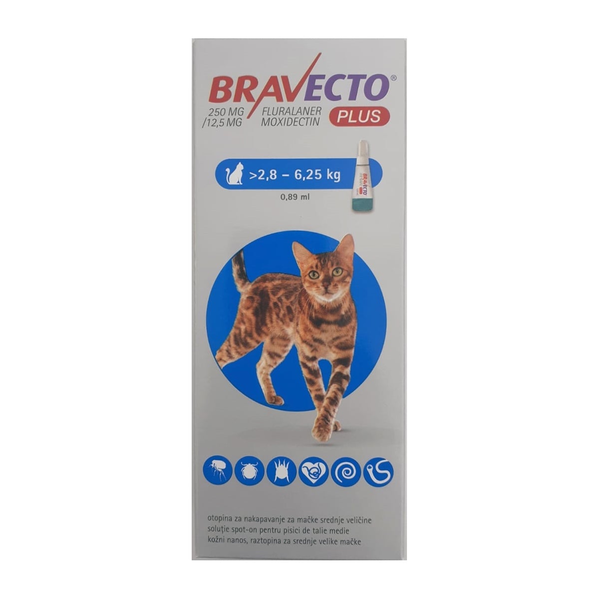 Bravecto Plus Pisica, 1 pipeta - poza 2