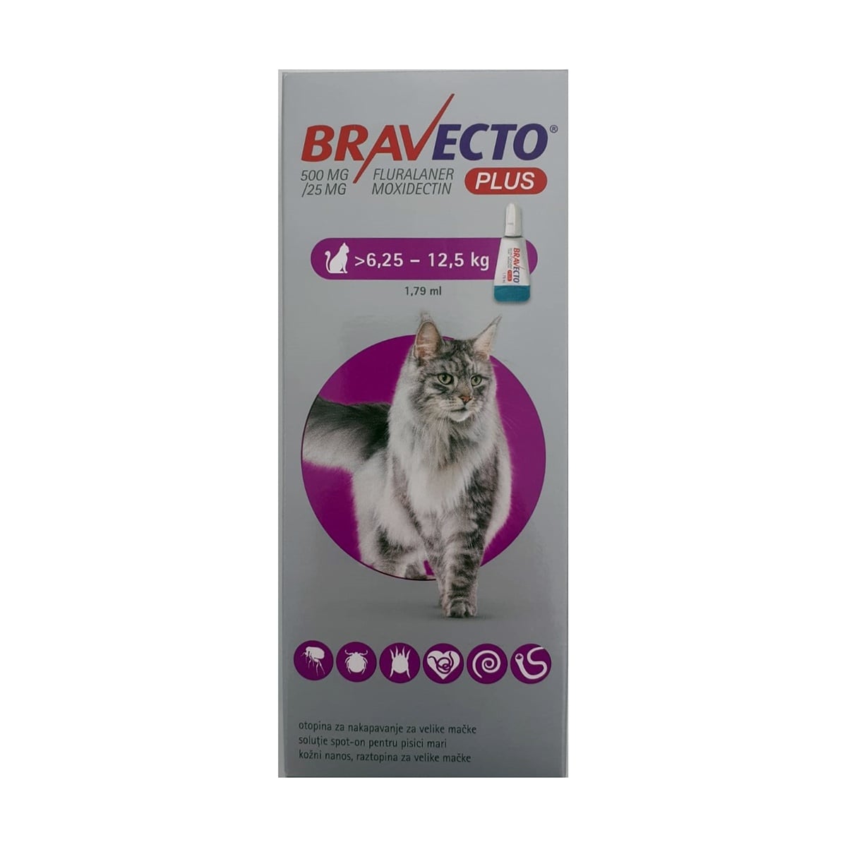 Bravecto Plus Pisica, 1 pipeta - poza 3