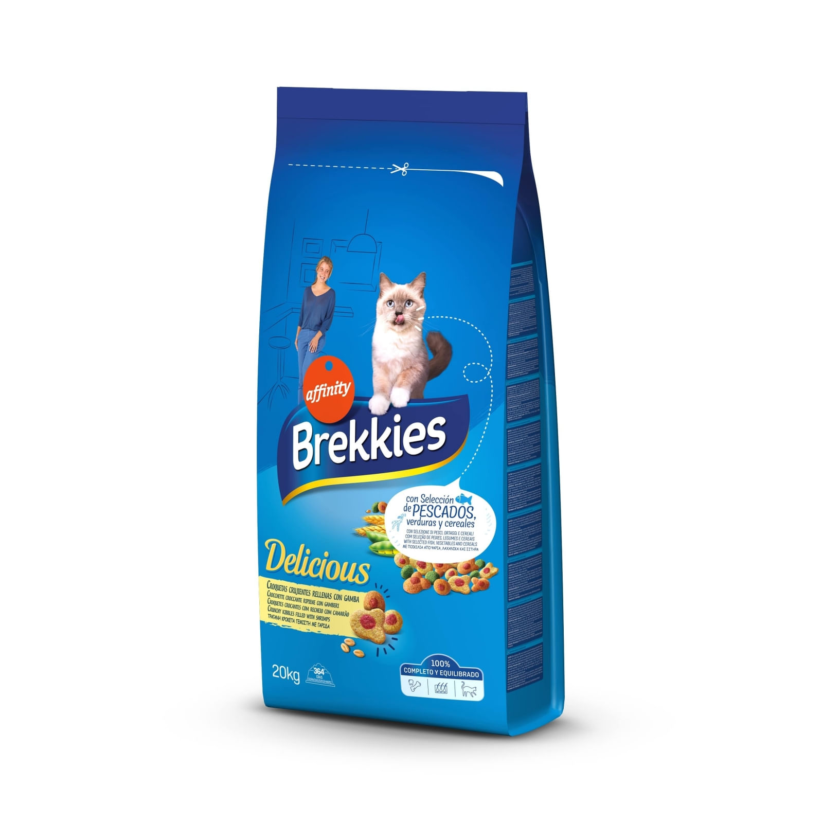 Brekkies Cat Excel Delice Ton si Somon 20 kg - poza 4
