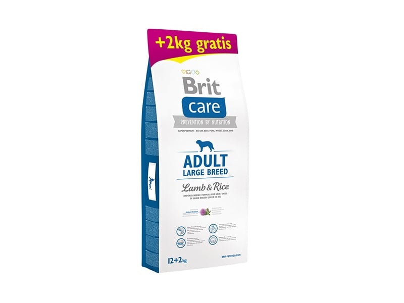 BRIT Care Adult Large Breed, L-XL, Miel cu Orez, hrană uscată câini, 12kg+2kg GRATUIT - poza 1