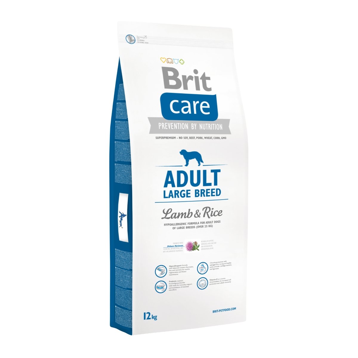 BRIT Care Adult Large Breed, L-XL, Miel cu Orez, hrană uscată câini, 12kg - poza 1