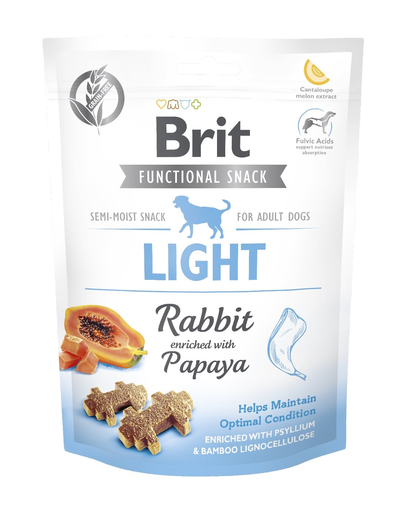 BRIT Care Dog Functional Snack Light recompense pentru caini, cu iepure si papaya 150 g
