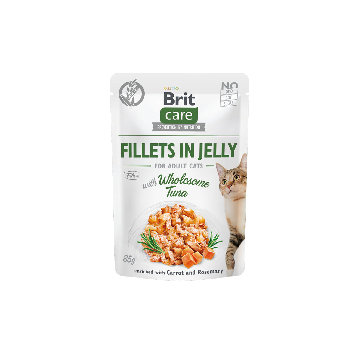 BRIT Care Fillets in Jelly, Ton, plic hrană umedă fără cereale pisici, (în aspic), 85g - poza 2