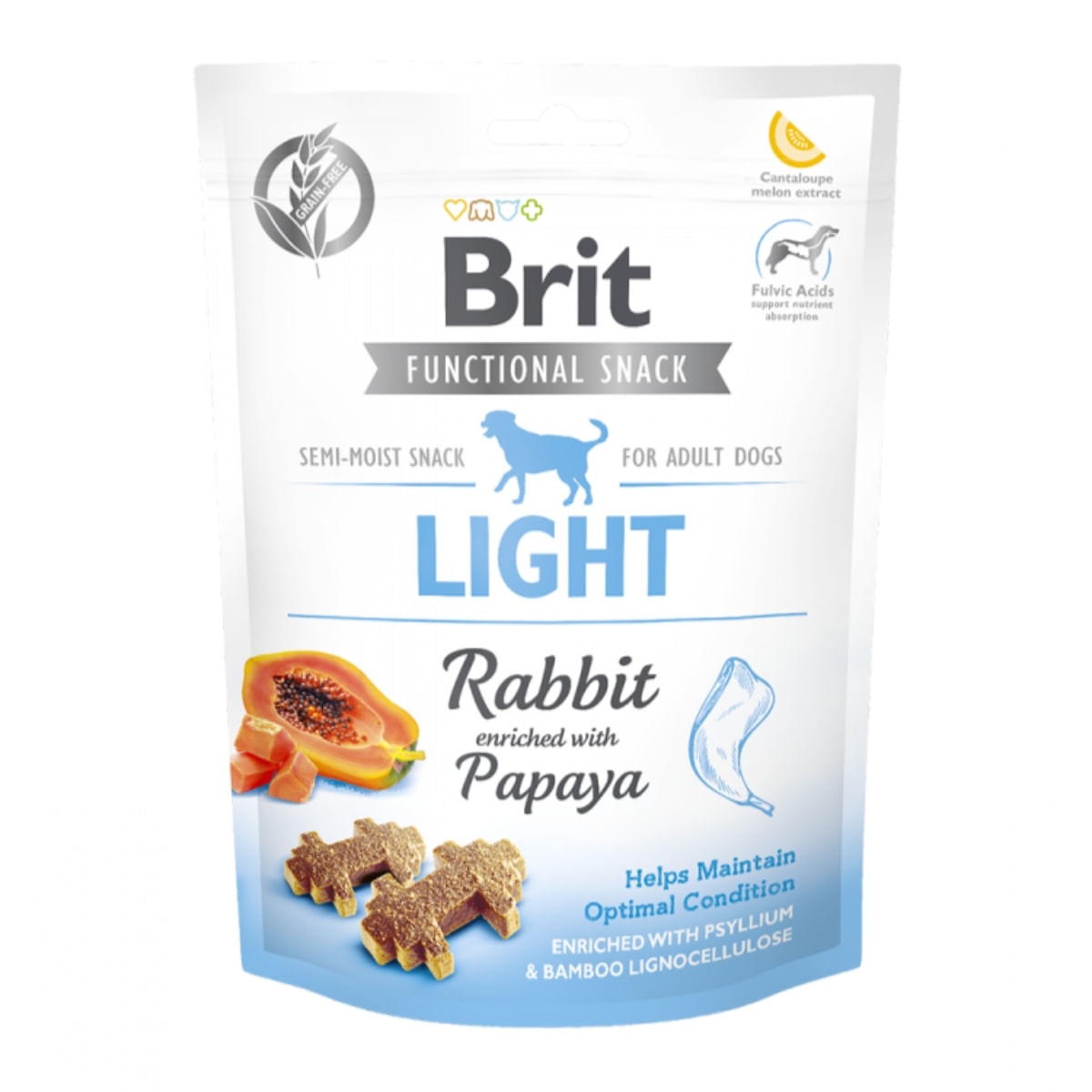 BRIT Care Functional Snack Light, Iepure cu Papaya, recompense funționale fără cereale câini, managemantul greutății, 150g - poza 2
