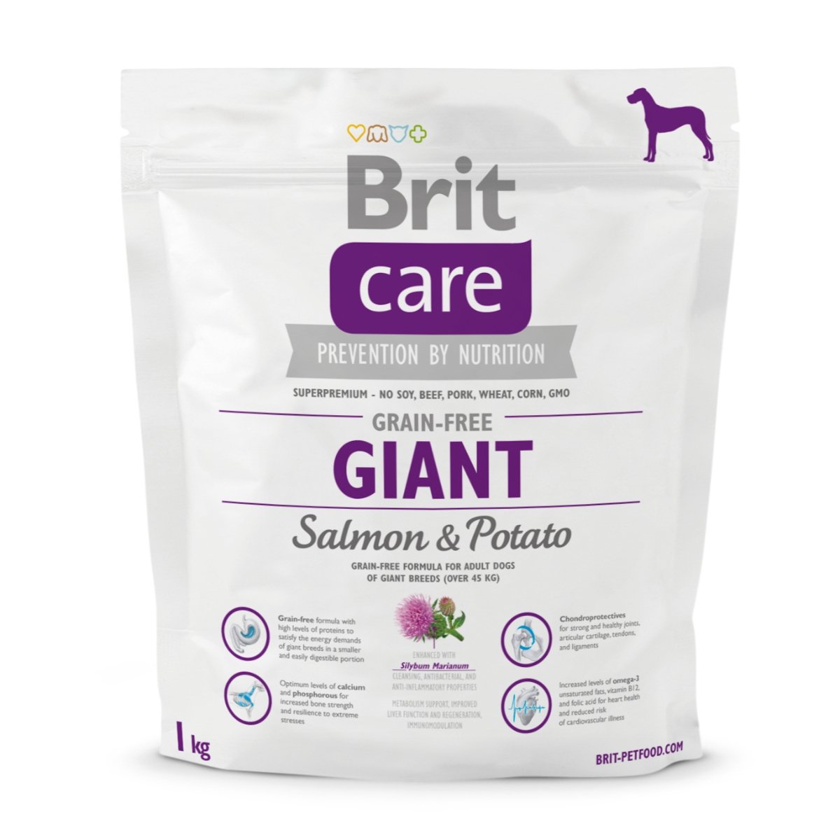 BRIT Care Giant Adult, XL, Somon cu Cartofi, hrană uscată fără cereale câini, 1kg - poza 2