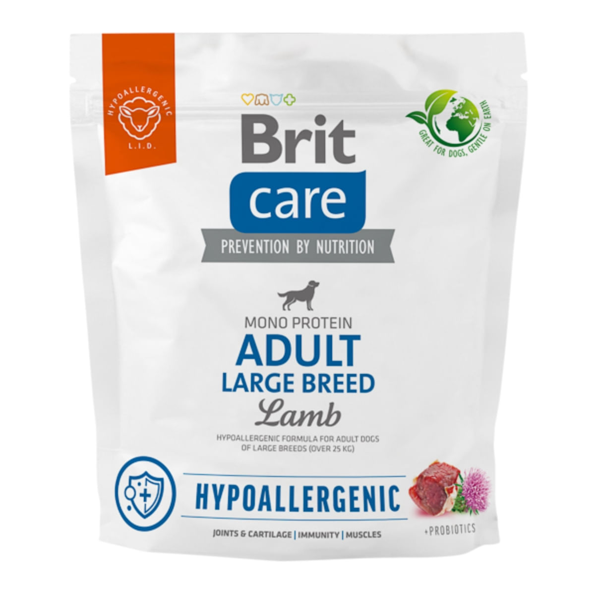 BRIT Care Hypoallergenic, L-XL, Miel, hrană uscată monoproteică câini, sistem imunitar & alergii BRIT Care Hypoallergenic Adult Large Breed, L-XL, Miel, hrană uscată monoproteică câini, sistem imunitar & alergii, 1kg - poza 2