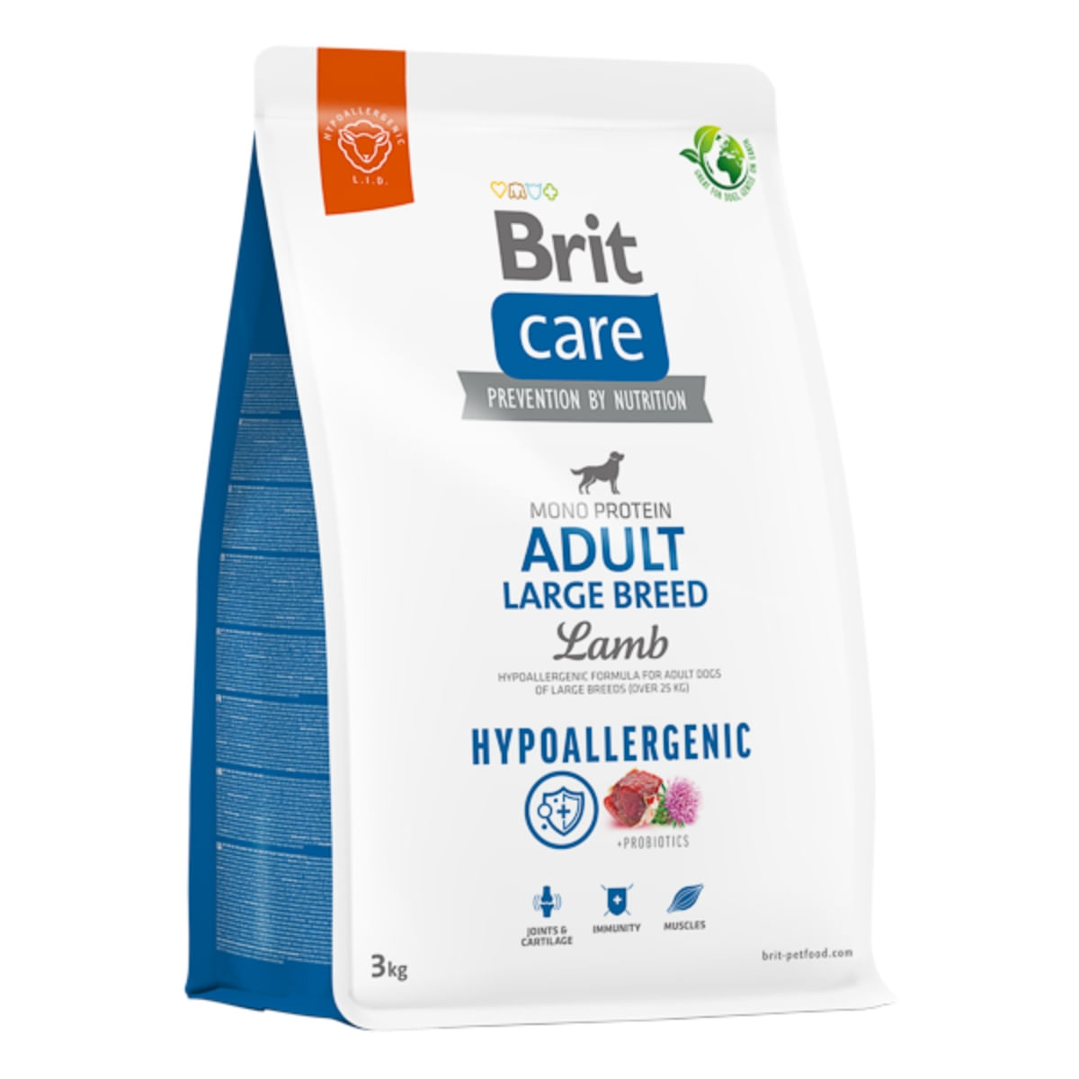 BRIT Care Hypoallergenic, L-XL, Miel, hrană uscată monoproteică câini, sistem imunitar & alergii BRIT Care Hypoallergenic Adult Large Breed, L-XL, Miel, hrană uscată monoproteică câini, sistem imunitar & alergii, 3kg - poza 1