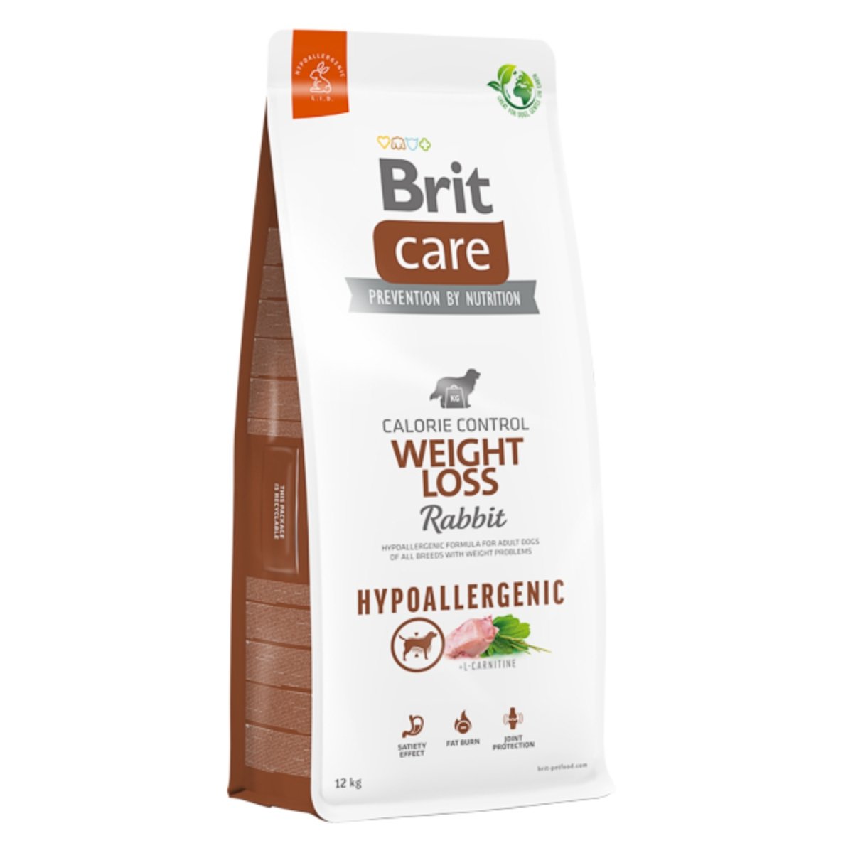 BRIT Care Hypoallergenic Weight loss, XS-XL, Iepure, hrană uscată câini, sistem imunitar & alergii, obezitate, 12kg - poza 1