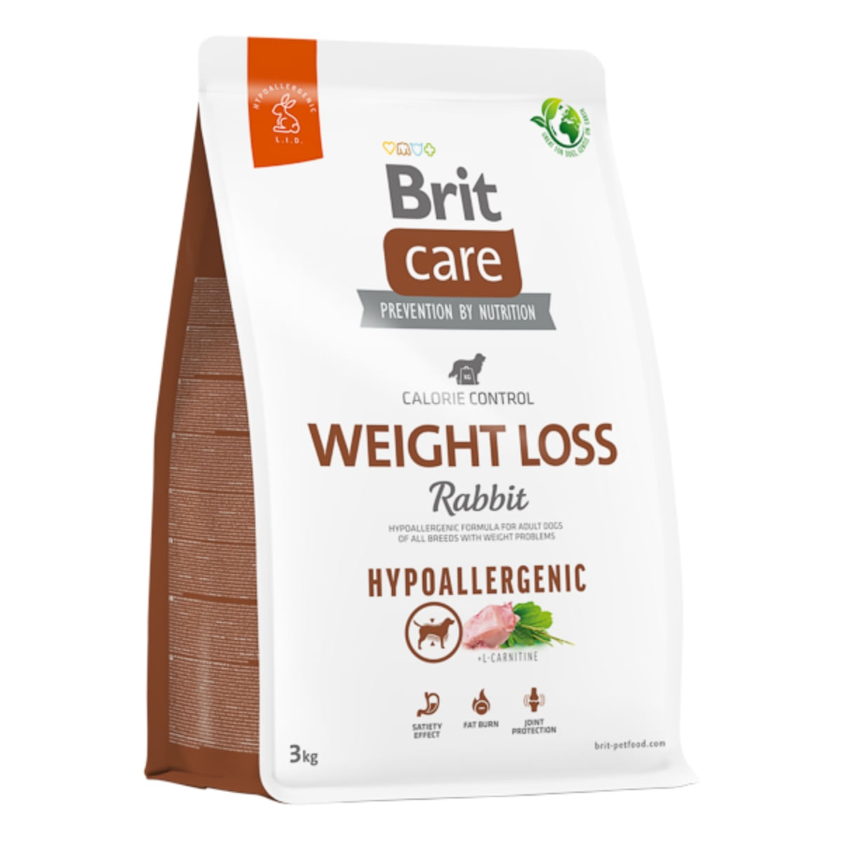 BRIT Care Hypoallergenic Weight loss, XS-XL, Iepure, hrană uscată câini, sistem imunitar & alergii, obezitate, 3kg - poza 2