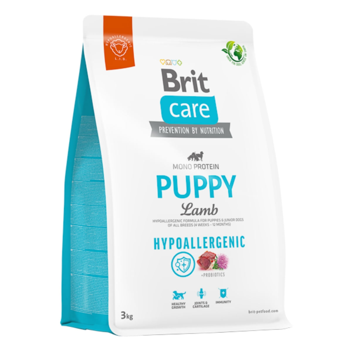 BRIT Care Hypoallergenic, XS-XL, Miel, hrană uscată monoproteică câini junior, sistem imunitar & alergii BRIT Care Hypoallergenic Puppy, XS-XL, Miel, hrană uscată monoproteică câini junior, sistem imunitar & alergii, 3kg - poza 2