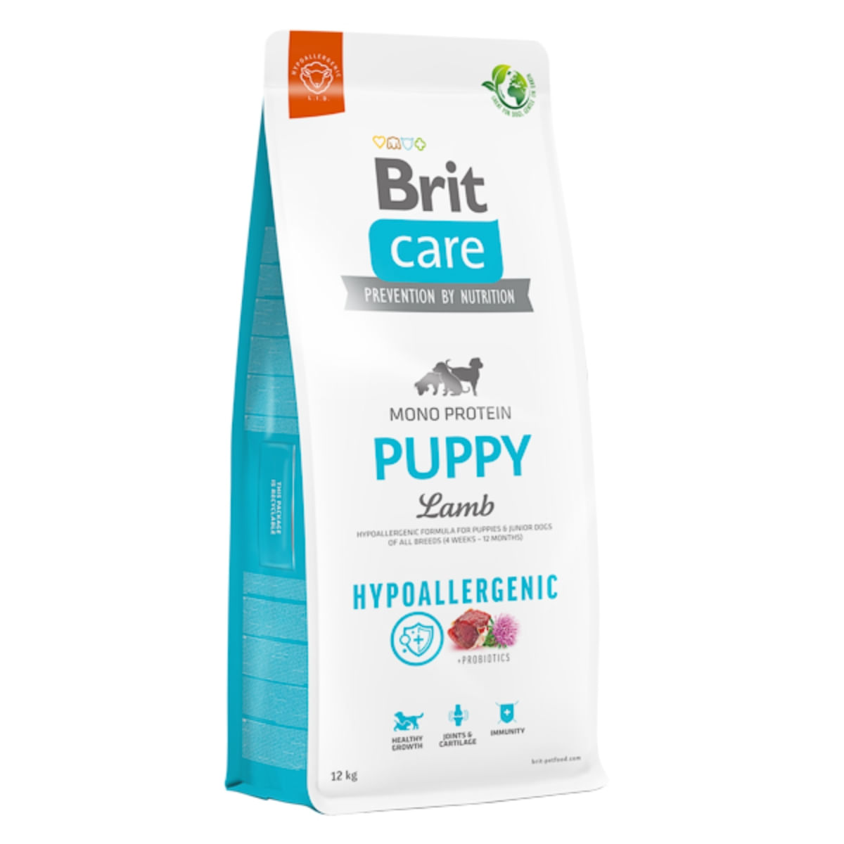 BRIT Care Hypoallergenic, XS-XL, Miel, hrană uscată monoproteică câini junior, sistem imunitar & alergii BRIT Care Hypoallergenic Puppy, XS-XL, Miel, hrană uscată monoproteică câini junior, sistem imunitar & alergii, 12kg - poza 1