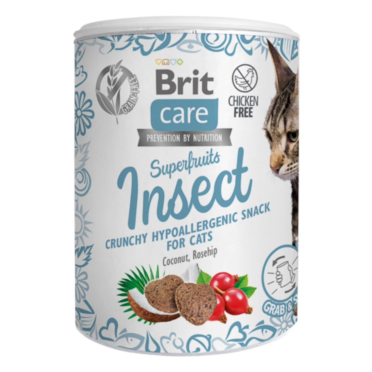 BRIT Care, Insecte, cutie recompense fără cereale pisici, sistem imunitar & alergii, 100g - poza 1