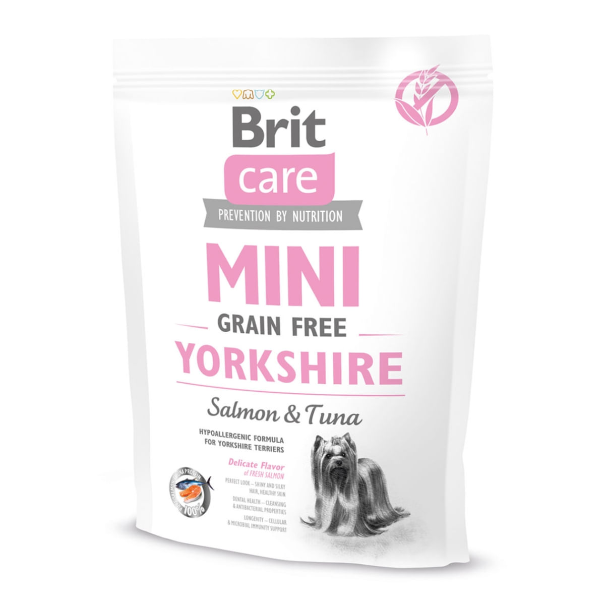 BRIT Care Mini Yorkshire, Somon, hrană uscată fără cereale câini, 400g - poza 2