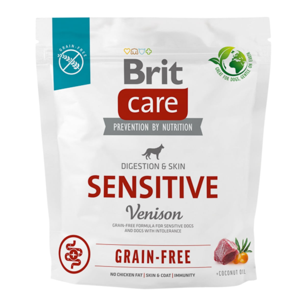 BRIT Care Sensitive, XS-XL, Vânat, hrană uscată fără cereale câini, sistem digestiv, 1kg - poza 2