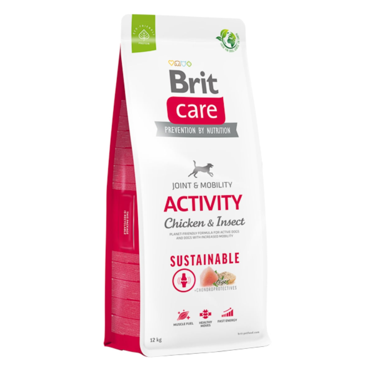 BRIT Care Sustainable Activity, XS-XL, Pui și Insecte, hrană uscată câini, activitate intensă, sistem articular, 12kg - poza 1