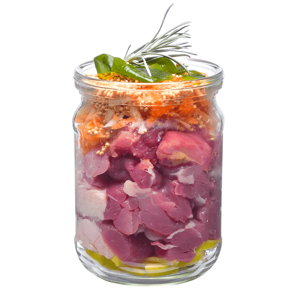 BRIT Fresh, Rață cu Mei, conservă hrană umedă fără cereale câini, (în aspic), 400g - poza 3
