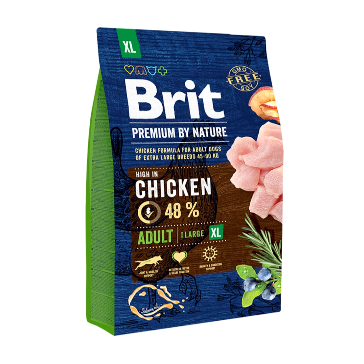 BRIT Premium By Nature Adult Giant Breed, XL, Pui, hrană uscată câini, 3kg - poza 1