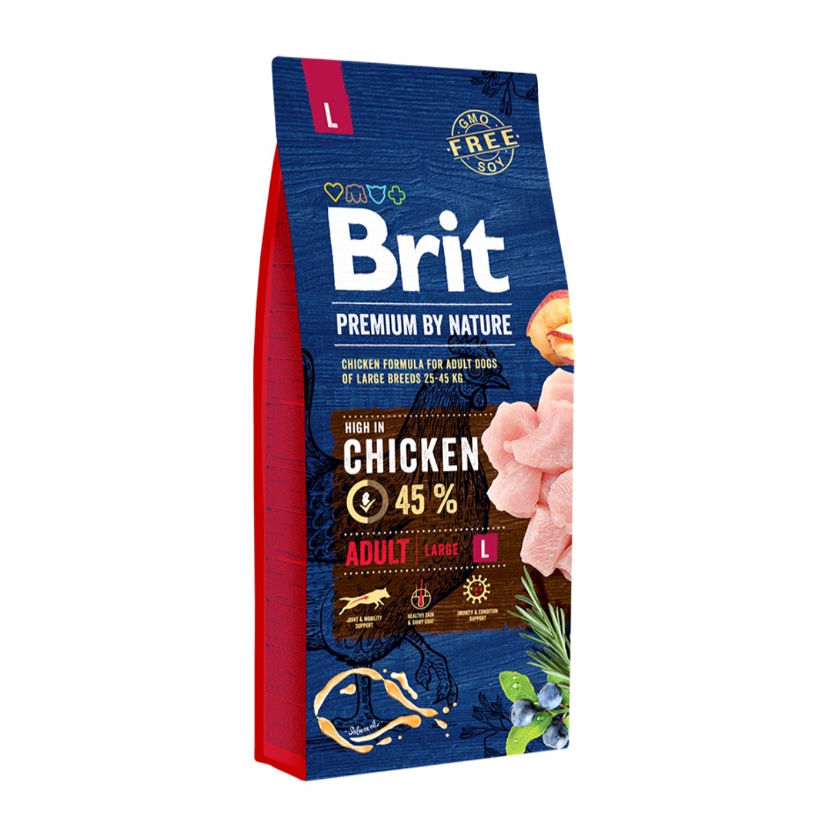 BRIT Premium By Nature Adult Large Breed, L, Pui, hrană uscată câini, 15kg - poza 1