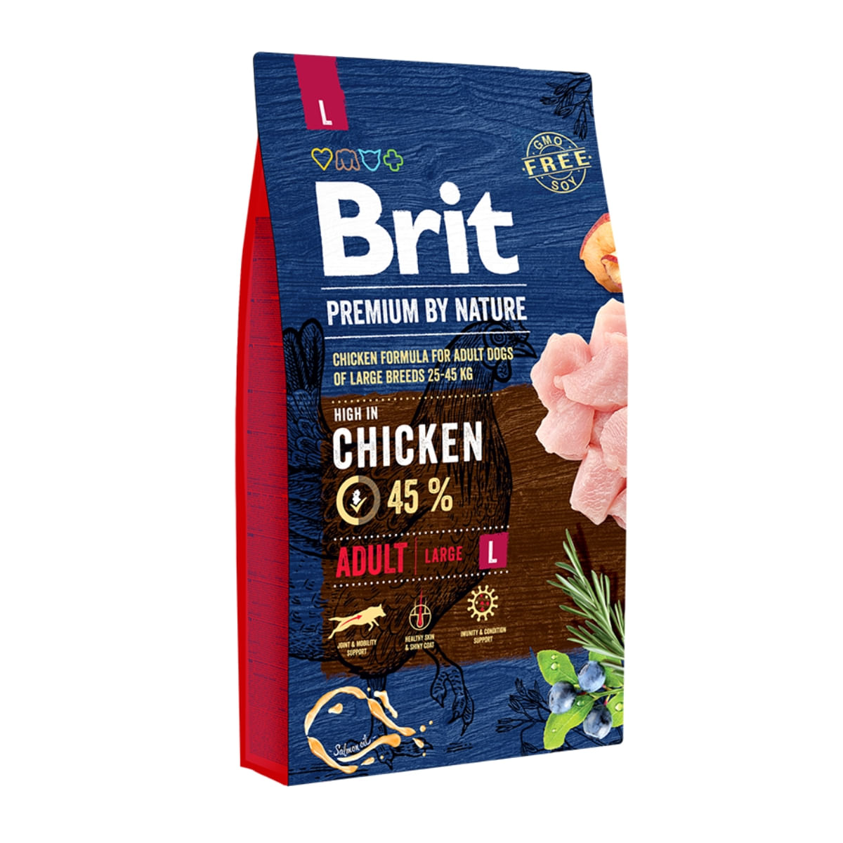 BRIT Premium By Nature Adult Large Breed, L, Pui, hrană uscată câini, 8kg - poza 1
