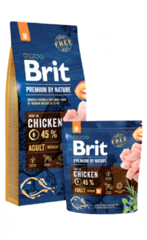 Brit Premium By Nature Adult M - 1-kg,brit-premium