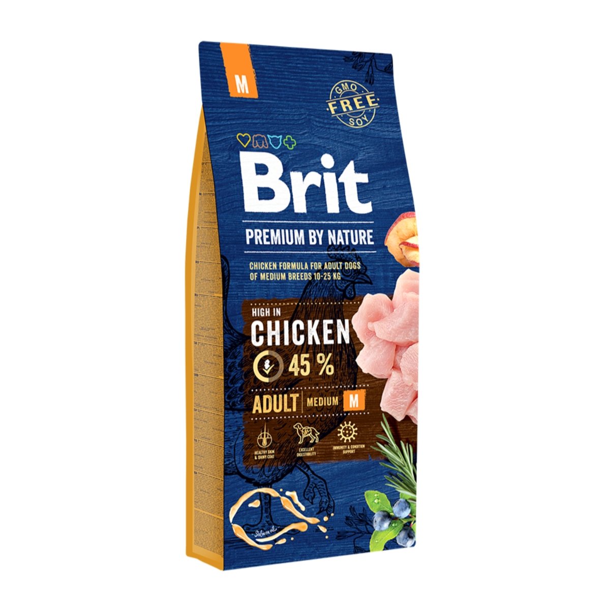 BRIT Premium By Nature Adult Medium Breed, M, Pui, hrană uscată câini, 15kg - poza 2
