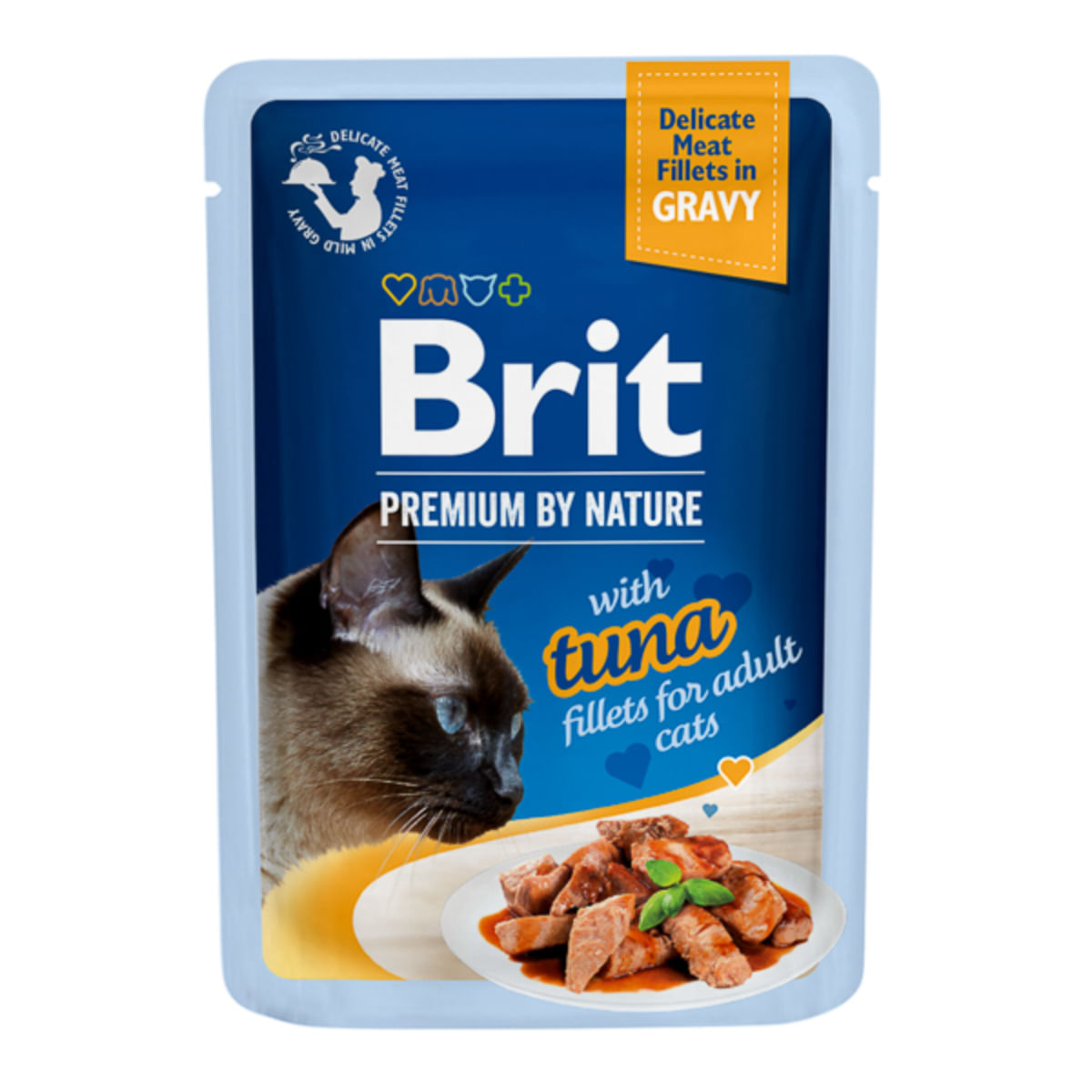 BRIT Premium by Nature Delicate File, Ton, plic hrană umedă pisici, (în sos), 85g - poza 2