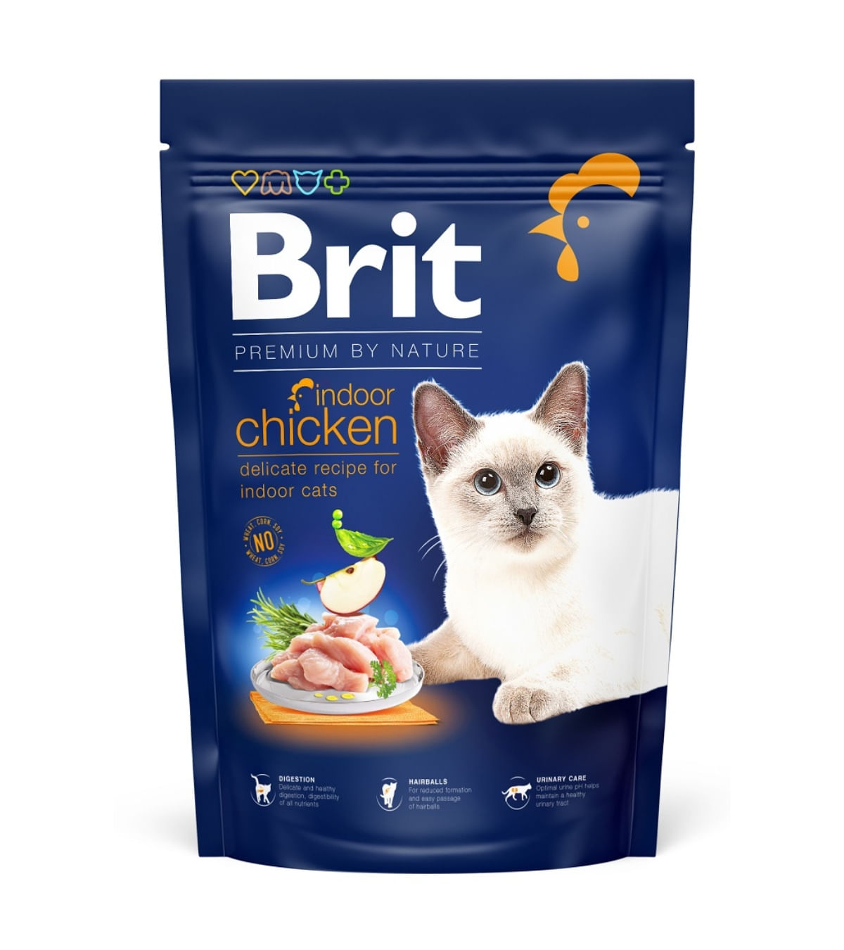 BRIT Premium by Nature Indoor, Pui, hrană uscată pisici de interior, 1.5kg - poza 2