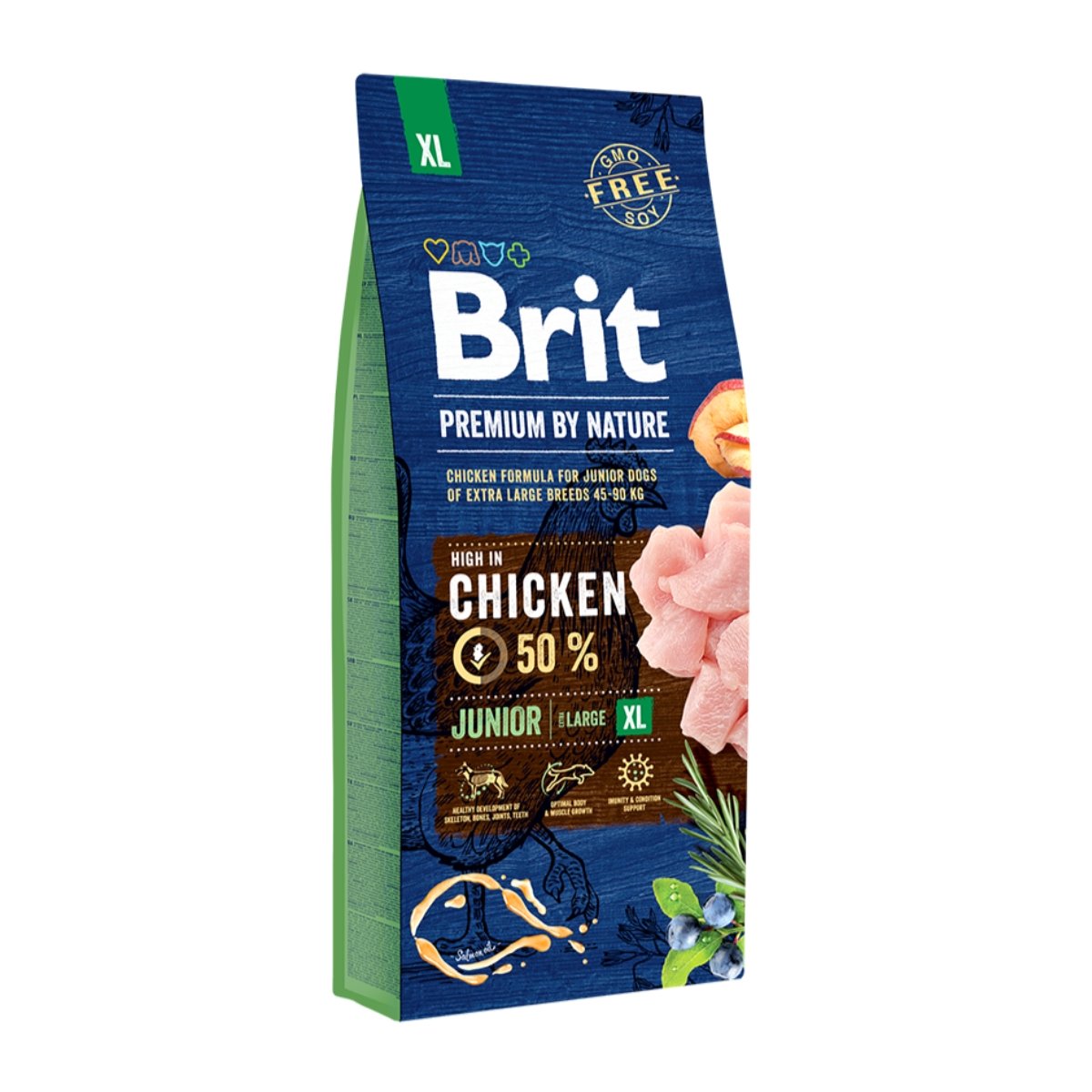 BRIT Premium By Nature Junior Giant Breed, XL, Pui, hrană uscată câini junior, 15kg - poza 2