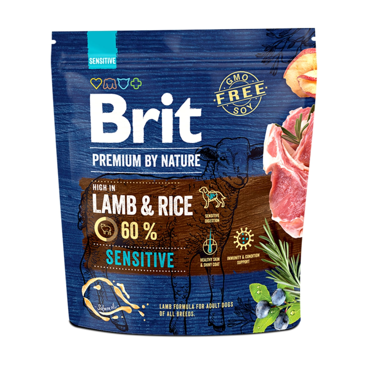 BRIT Premium By Nature Sensitive, Miel, hrană uscată câini, sensibilitați digestive, 1kg - poza 2