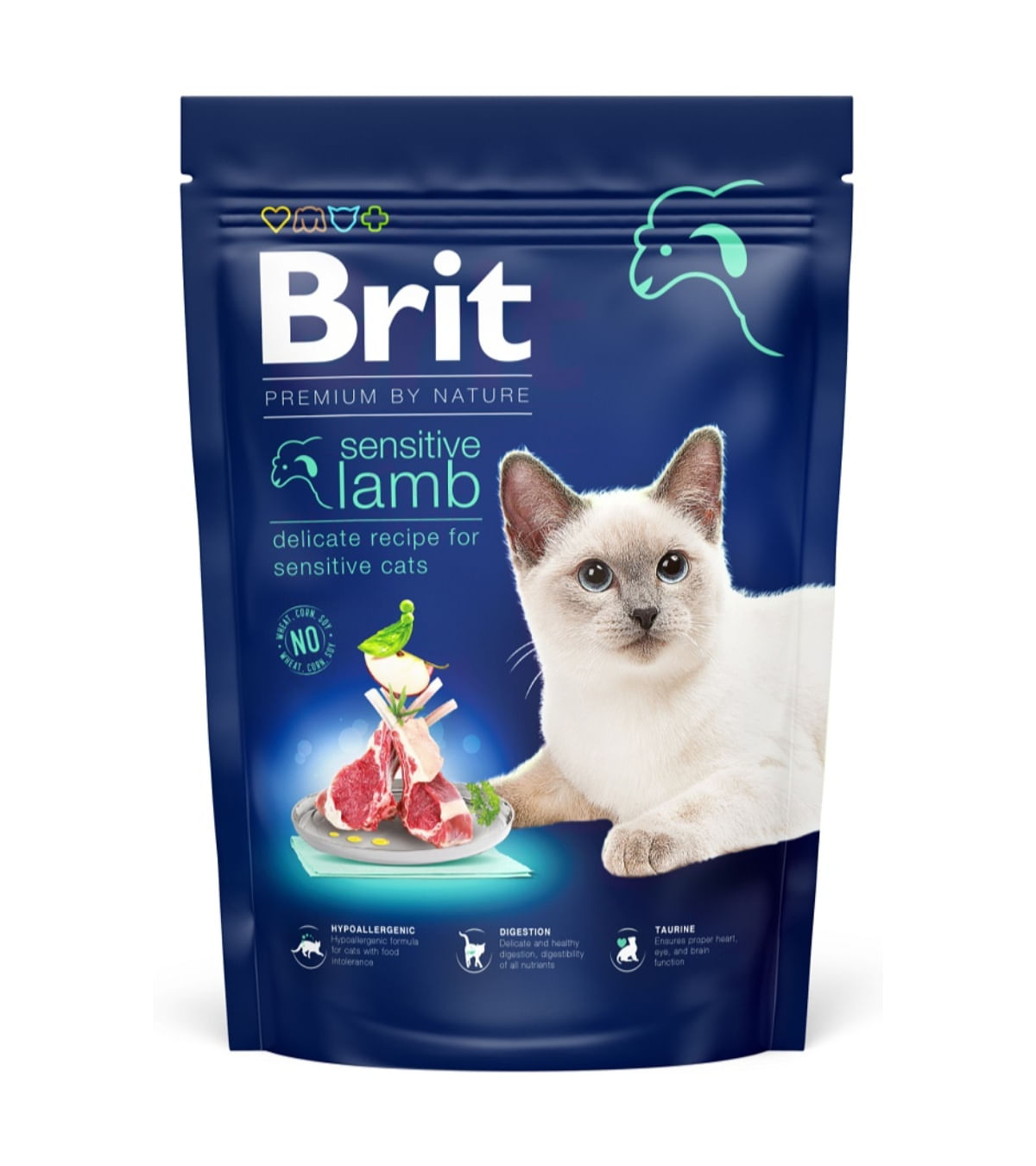 BRIT Premium by Nature Sensitive, Miel, hrană uscată pisici, sensibilități digestive, 800g - poza 1
