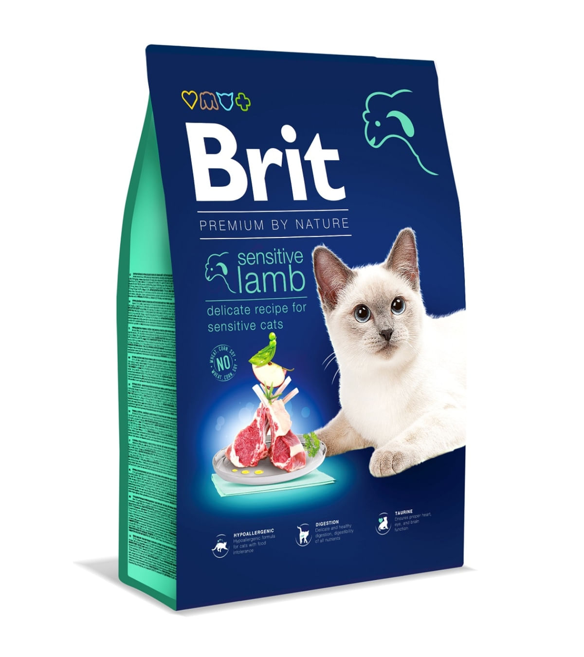 BRIT Premium by Nature Sensitive, Miel, hrană uscată pisici, sensibilități digestive, 8kg - poza 2