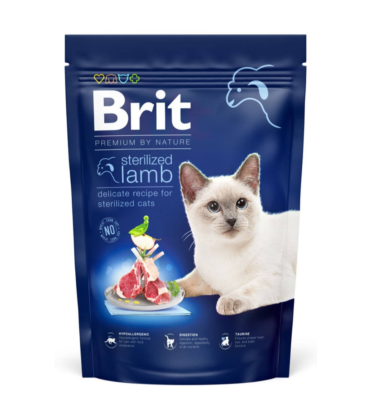 BRIT Premium by Nature Sterilized, Miel, hrană uscată pisici sterilizate, 800g - poza 2