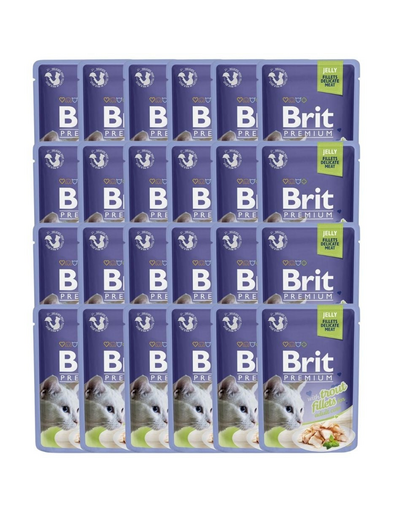 BRIT Premium Cat Fillets in Jelly pastrav in aspic 24x85 g hrana pisica