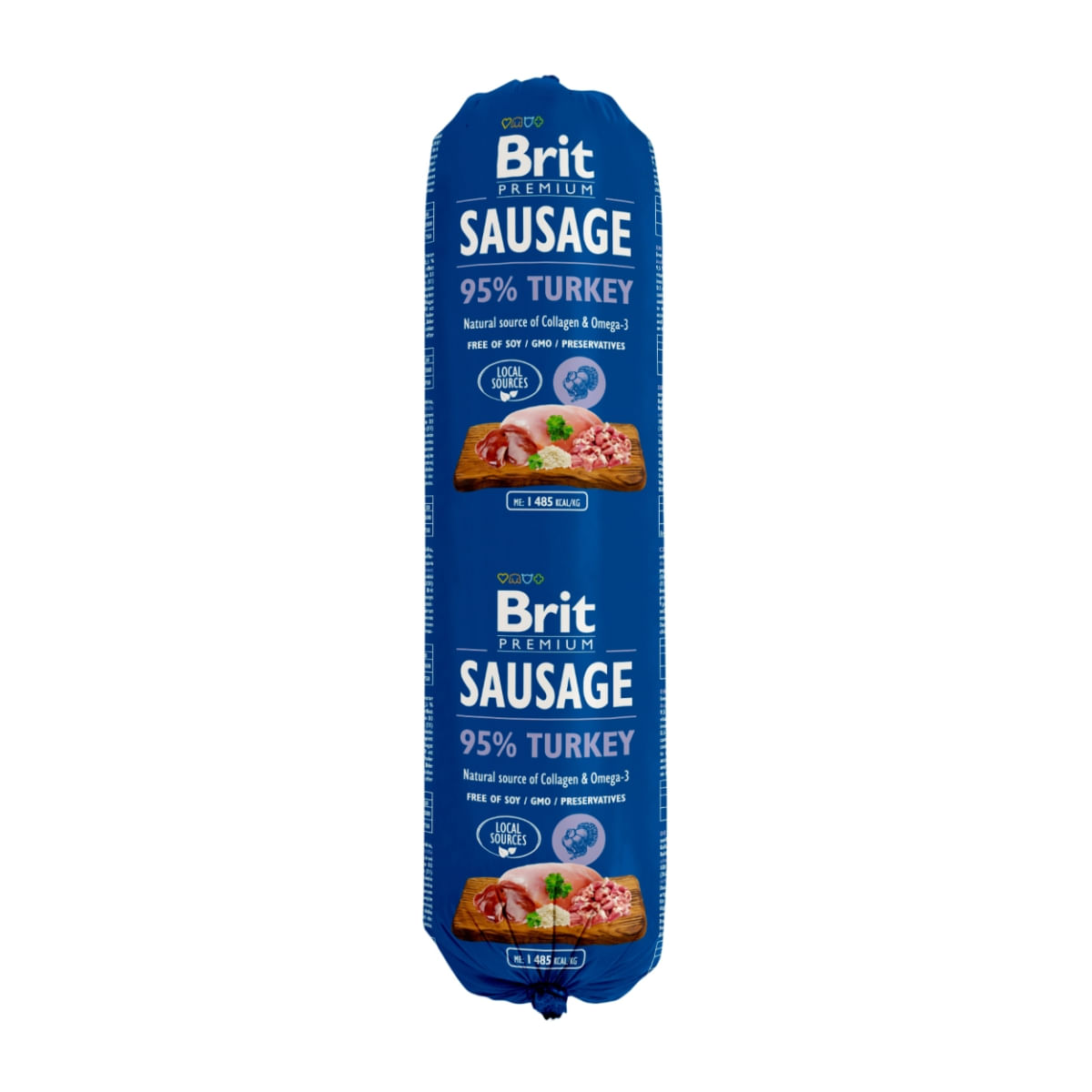 BRIT Premium, Curcan, salam hrană umedă conținut redus cereale câini, 800g - poza 1