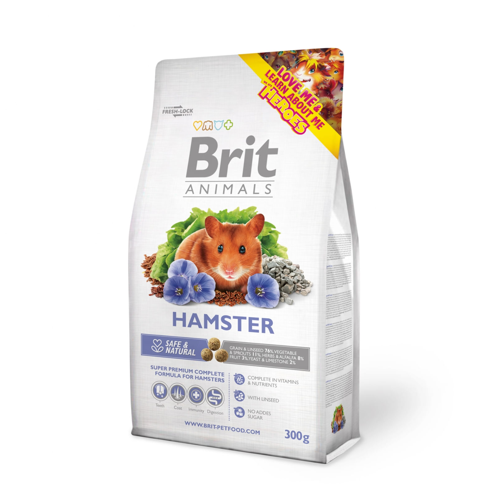 BRIT Premium, Grâu și Proumb, hrană uscată hamsteri, 300g - poza 2