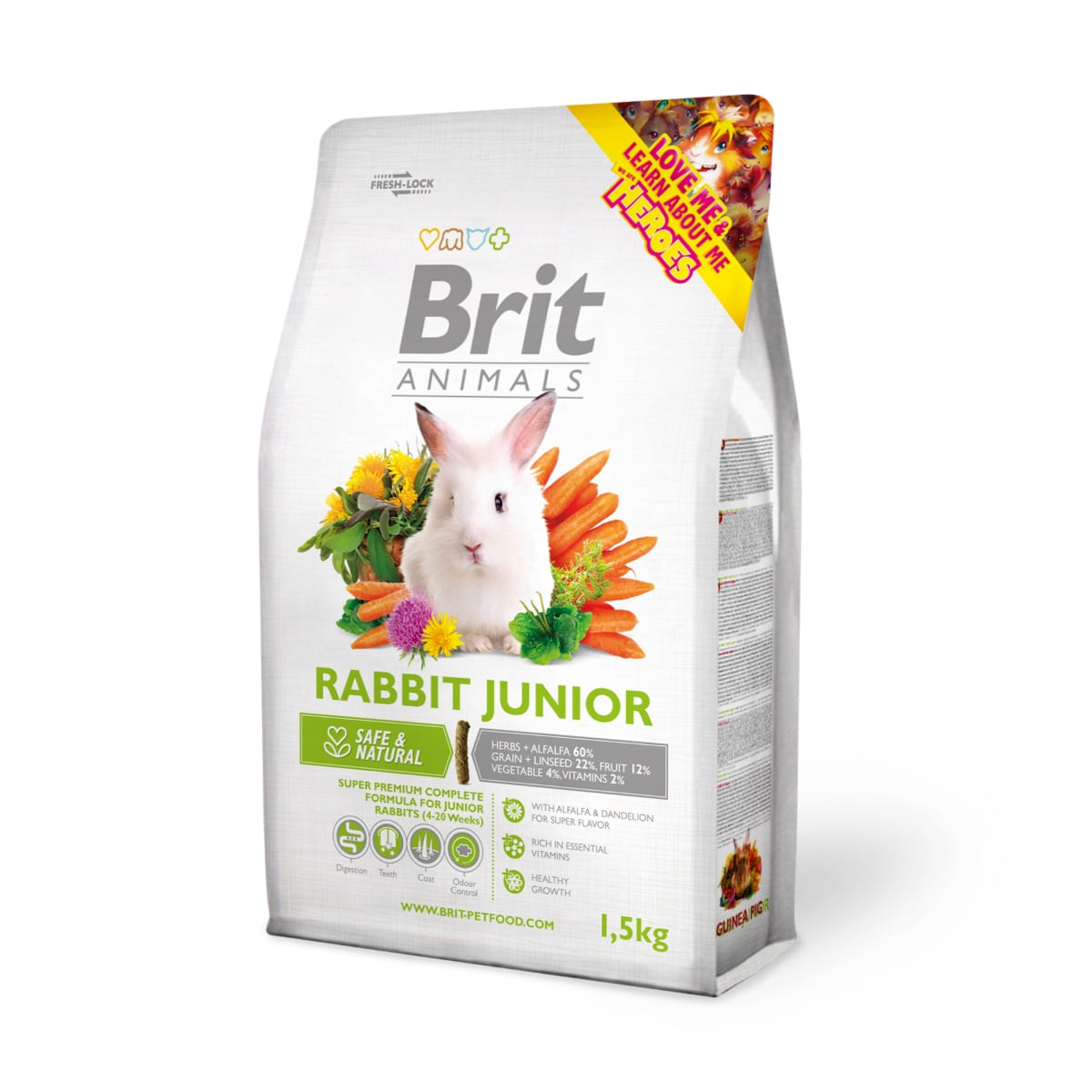 BRIT Premium Junior, Lucernă, hrană uscată iepure junior, 300g - poza 1