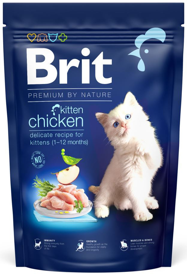 BRIT Premium KITTEN hrană pentru pisicuţe, cu Pui