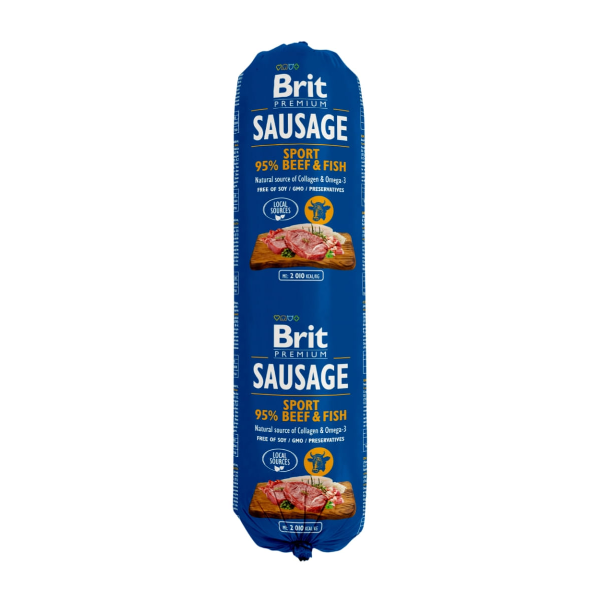 BRIT Premium Sport, Vită și Pește, salam hrană umedă conținut redus cereale câini, activitate intensă, 800g - poza 1