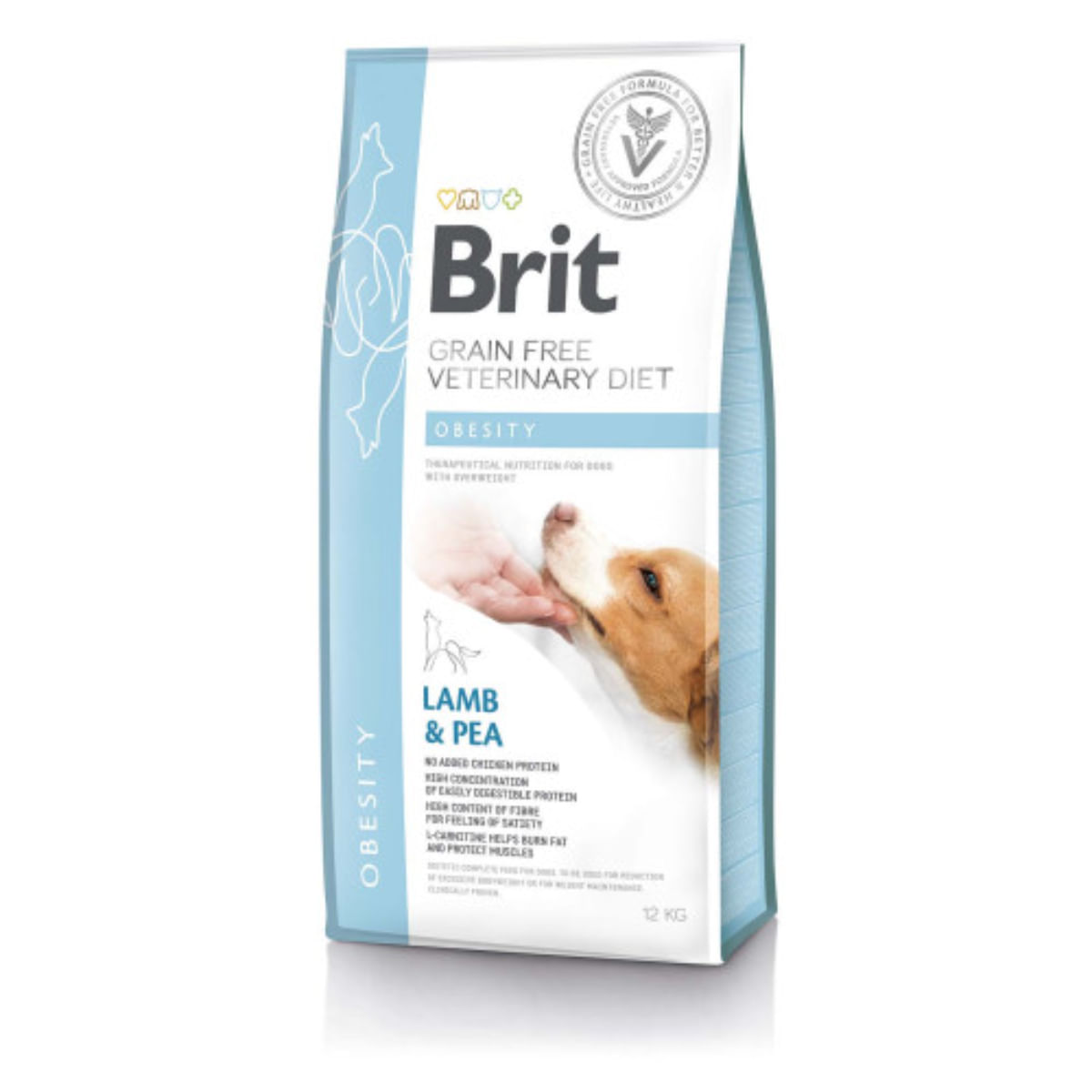 BRIT VD Obesity, XS-XL, Miel, dietă veterinară, hrană uscată fără cereale câini, obezitate, 12kg - poza 2
