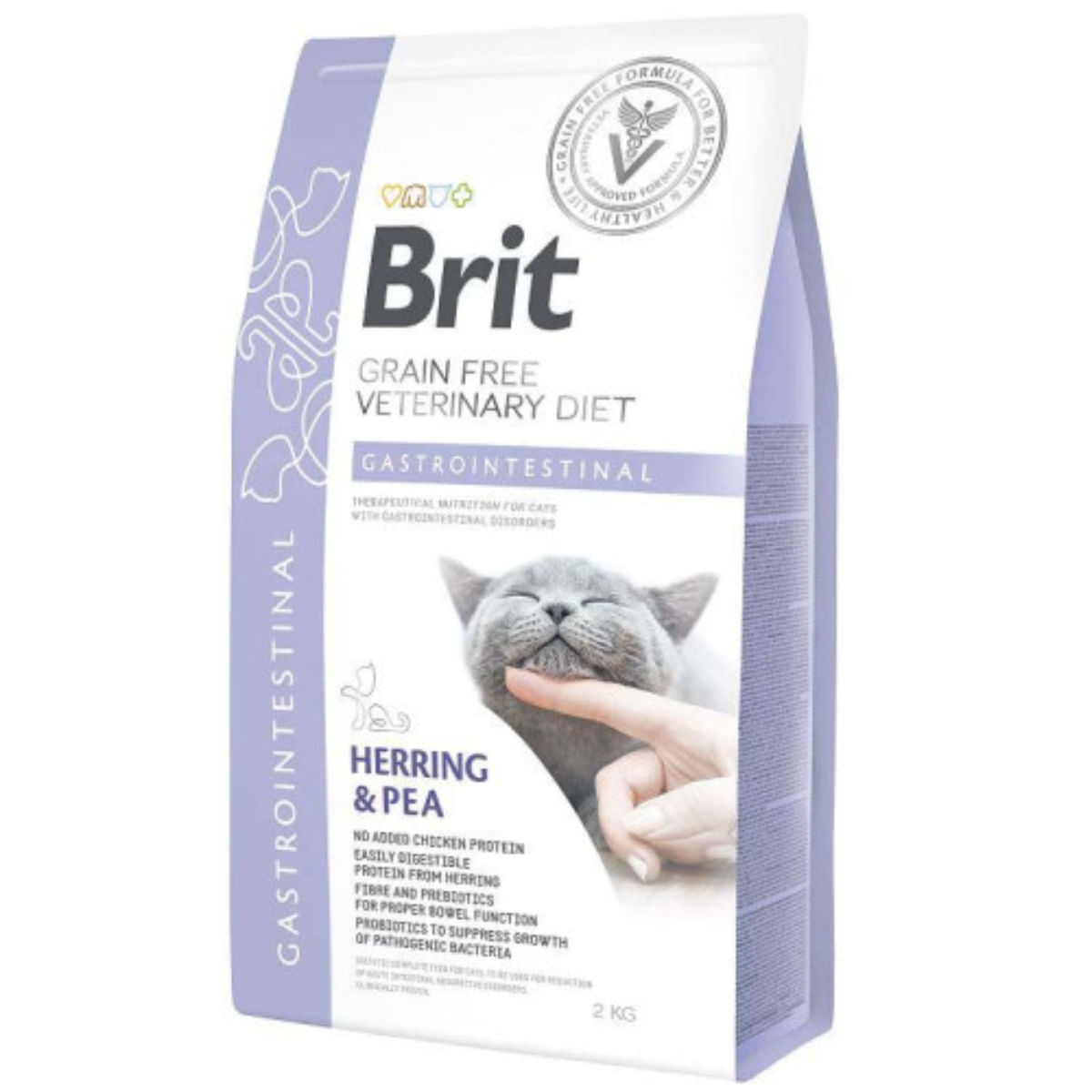 BRIT VD Ultra Hypoallergenic, Hering, dietă veterinară, hrană uscată fără cereale pisici, alergii, 2kg - poza 1