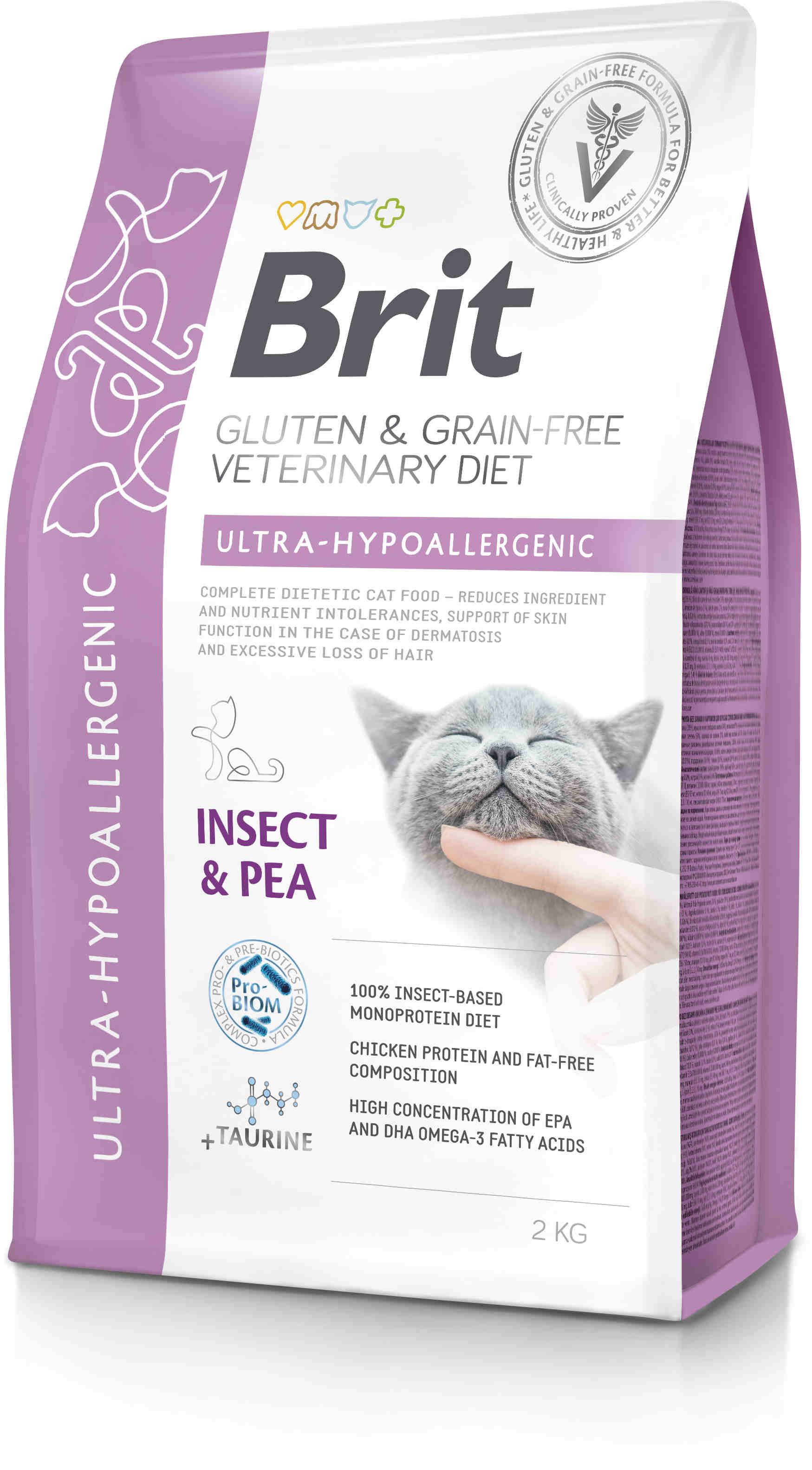 BRIT VD Ultra Hypoallergenic pentru pisici, reducerea intoleranţei la hrană