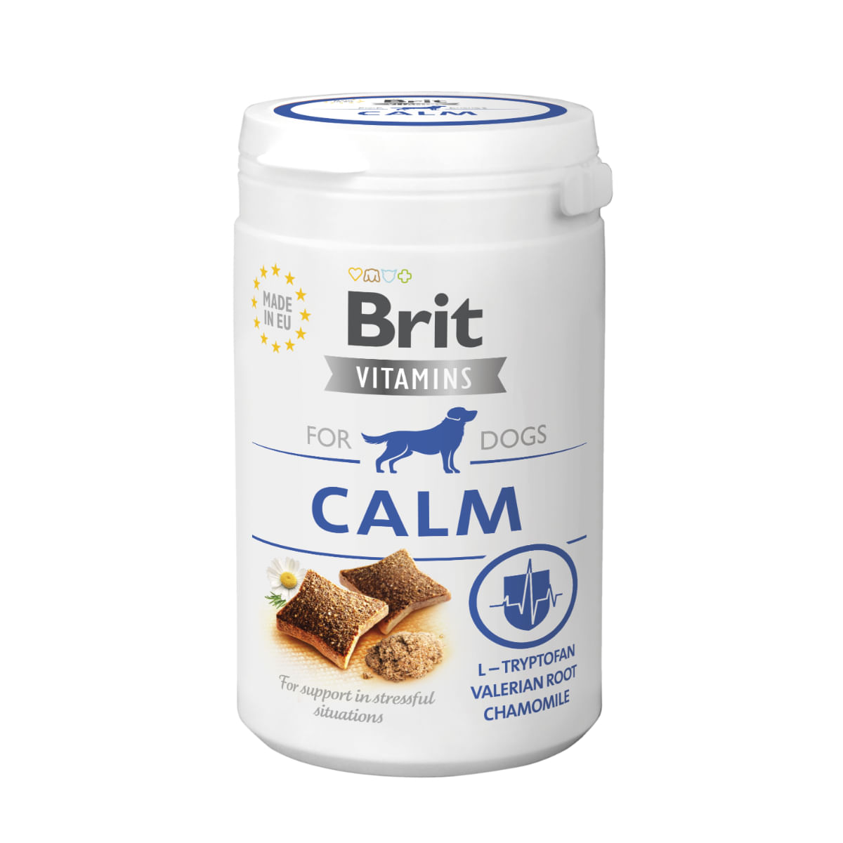 BRIT Vitamins Calm, XS-XL, Insecte, cutie recompense funcționale fără cereale câini, sistem nervos & calmante, 150g - poza 2