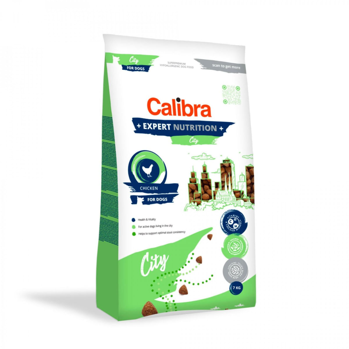 CALIBRA Expert Nutrition City, XS-XL, Pui, hrană uscată câini, activitate intensă, 7kg - poza 2
