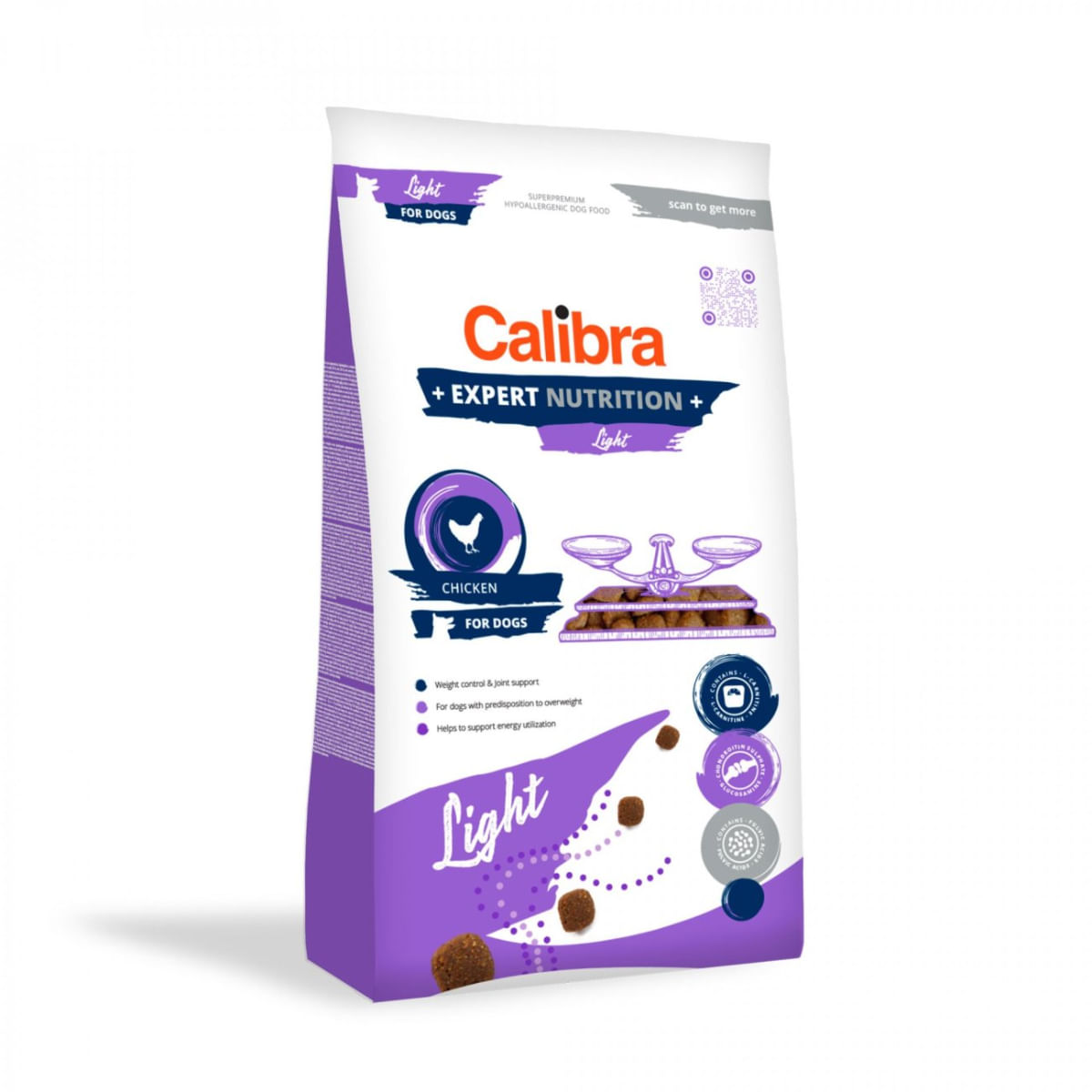 CALIBRA Expert Nutrition Light, XS-XL, Pui, hrană uscată câini, obezitate, 2kg - poza 1