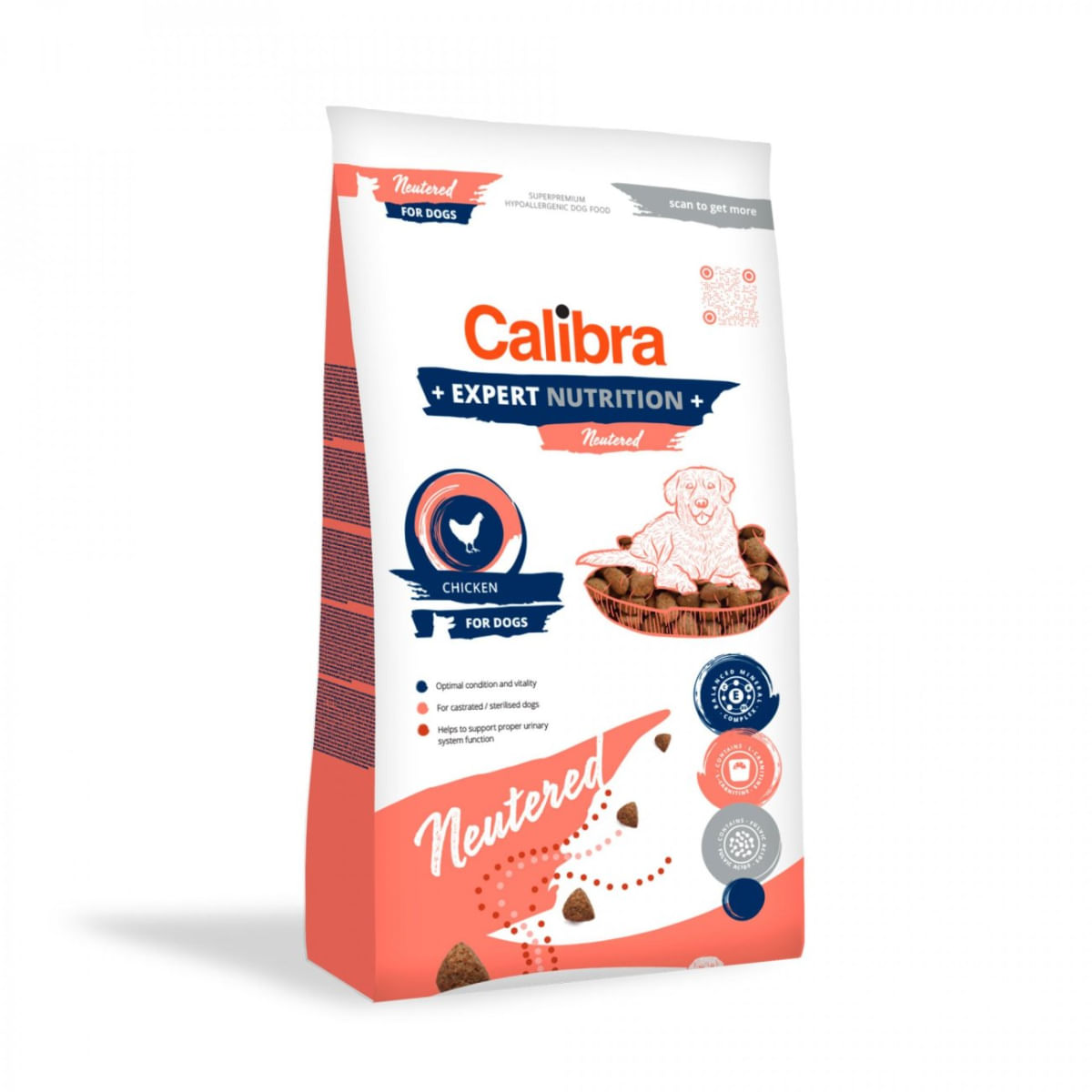 CALIBRA Expert Nutrition Neutered, XS-XL, Pui, hrană uscată câini sterilizați, 2kg - poza 1
