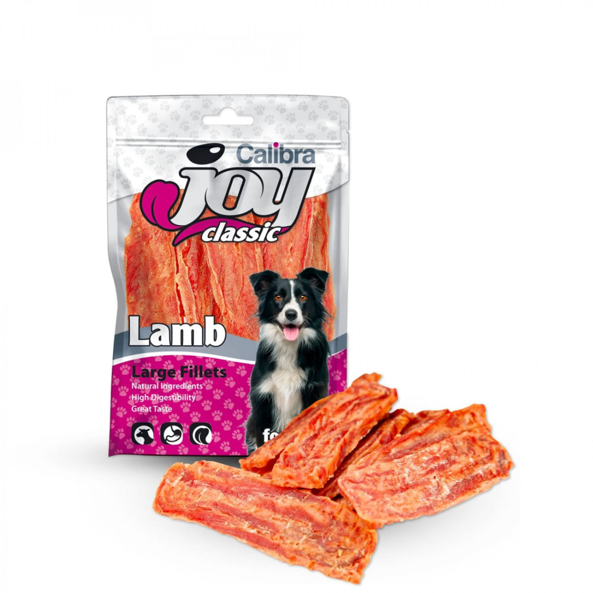 CALIBRA Joy Classic Fillets, XS-XL, Miel, punguță recompense câini, 80g - poza 2