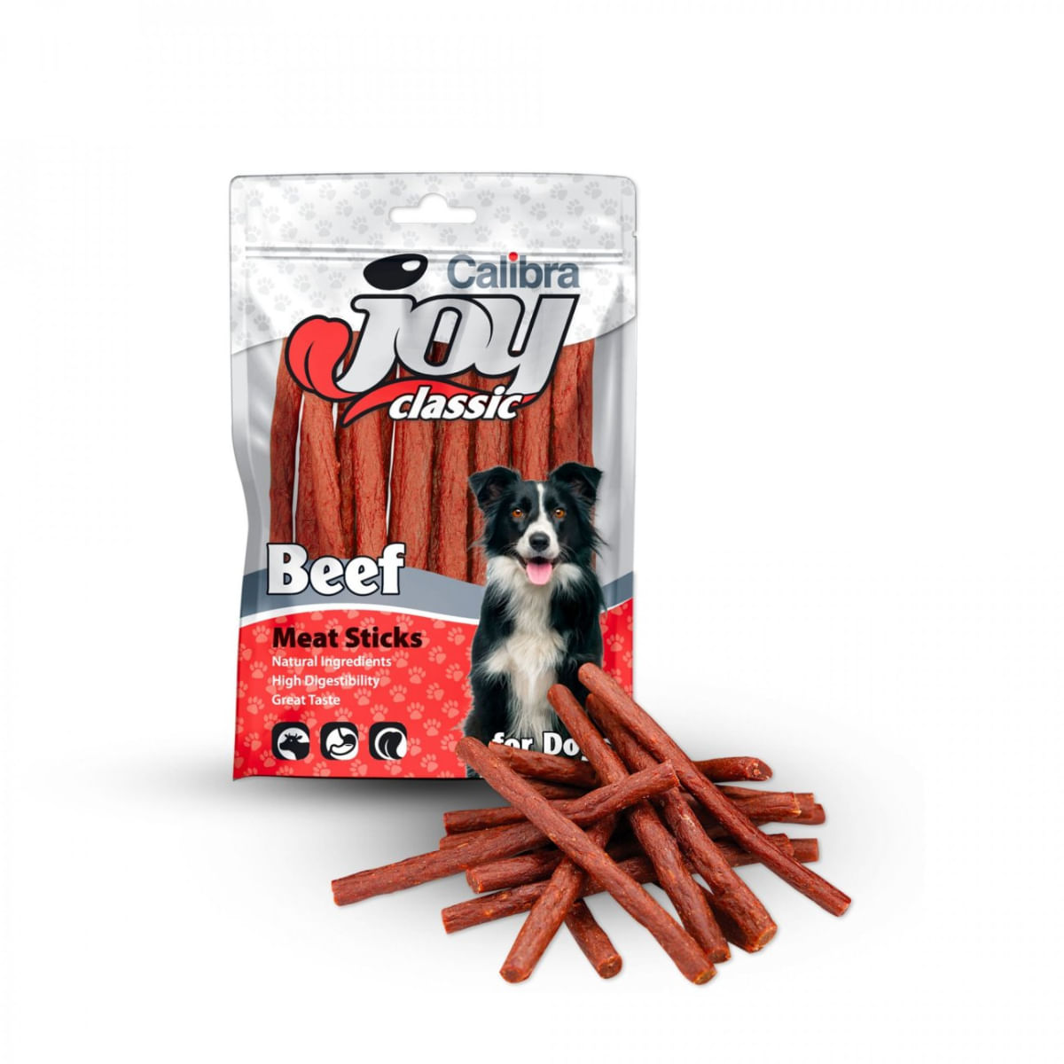 CALIBRA Joy Classic Sticks, XS-XL, Vită, punguță recompense câini, 80g - poza 2