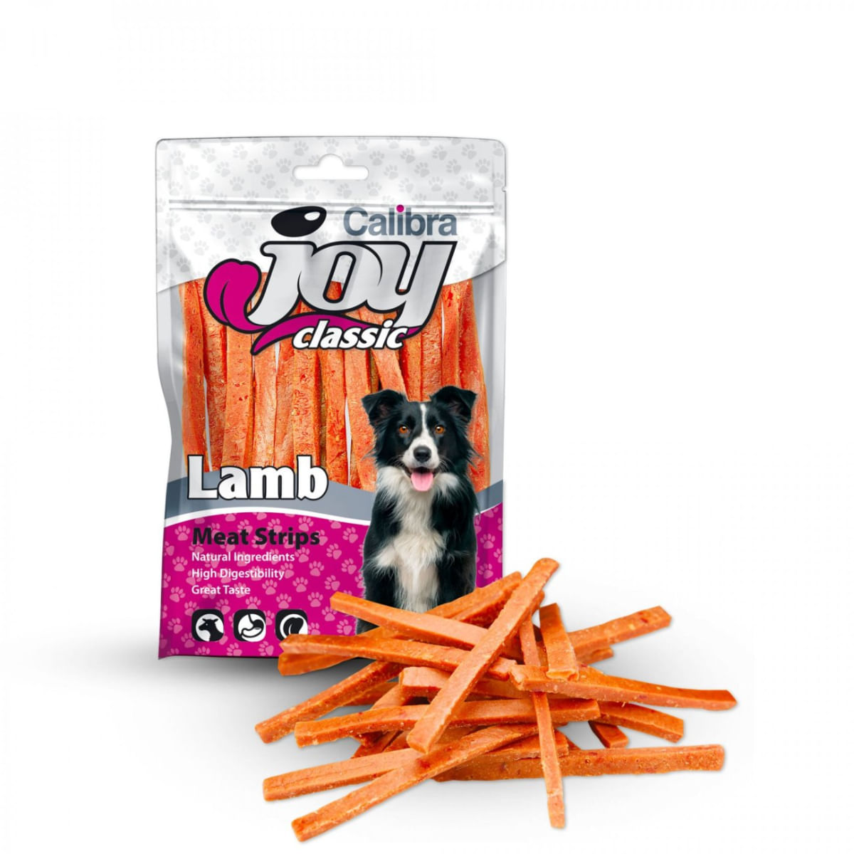 CALIBRA Joy Classic Strips, XS-XL, Miel, punguță recompense câini, 250g - poza 1