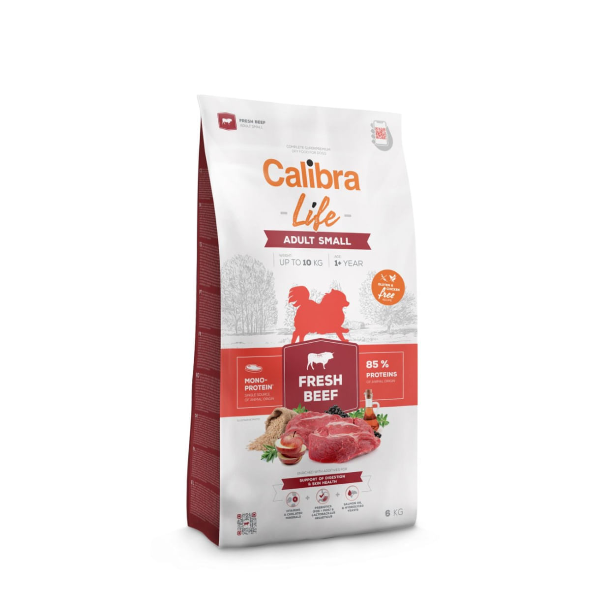 CALIBRA Life Adult Small Fresh Beef, XS-S, Vită, hrană uscată monoproteică câini, 1.5kg - poza 1