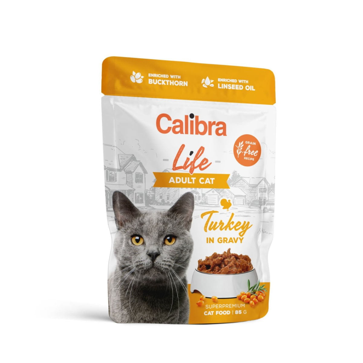 CALIBRA Life, Curcan, plic hrană umedă fără cereale pisici, (în sos), bax, 85g x 28buc - poza 1